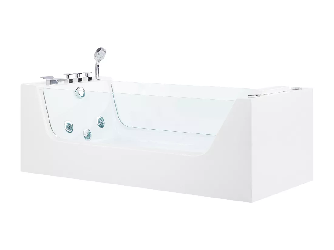 Baignoire balnéo blanche 170 x 80 cm OYON