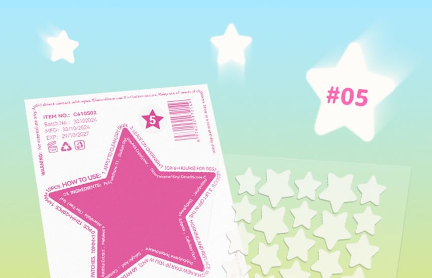 MLSMILE - Smile Star Puistjespleisters - 4-5