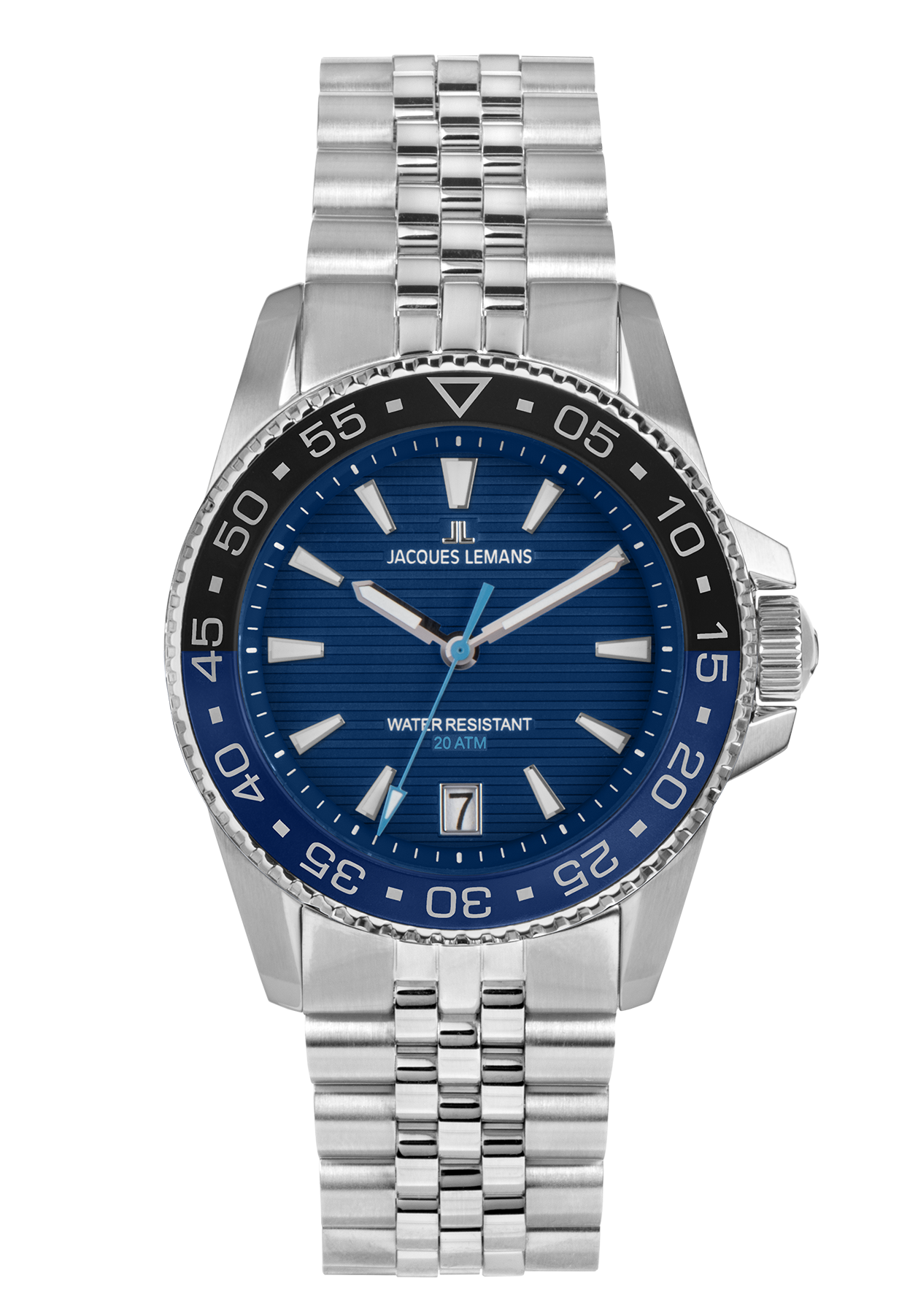 Jacques Lemans Liverpool Diver Herrenuhr blau 20 bar