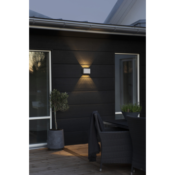 Konstsmide buitenlamp Chieri 8x1w Mat wit