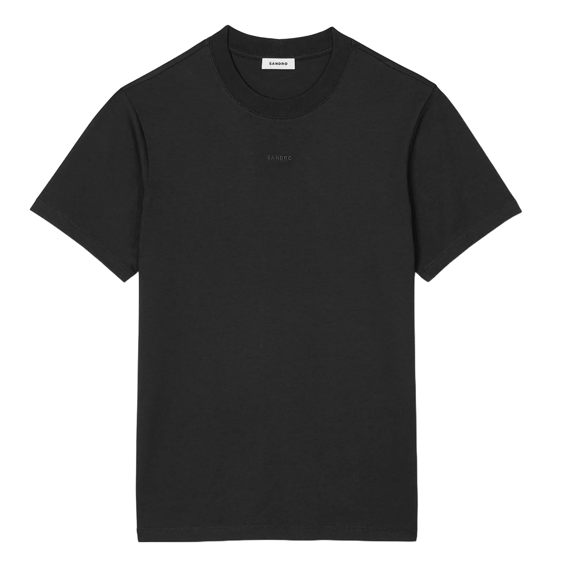Tee-shirt droit en coton | Noir