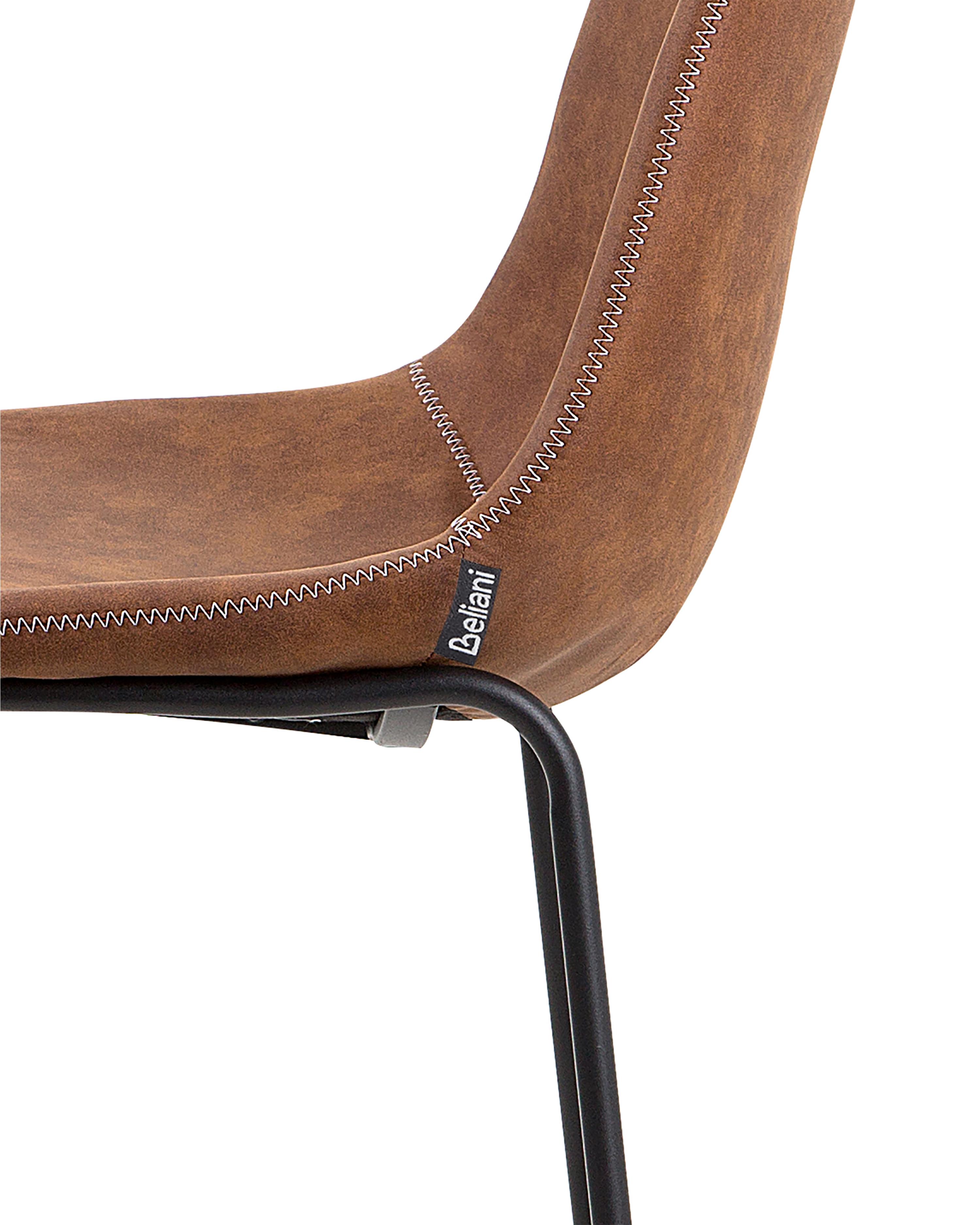 Set van 2 barstoelen FRANKS Goudbruin