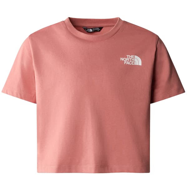 T-shirt THE NORTH FACE G S/S CROP SIMPLE DOME TEE LIGHT MAHOGANY