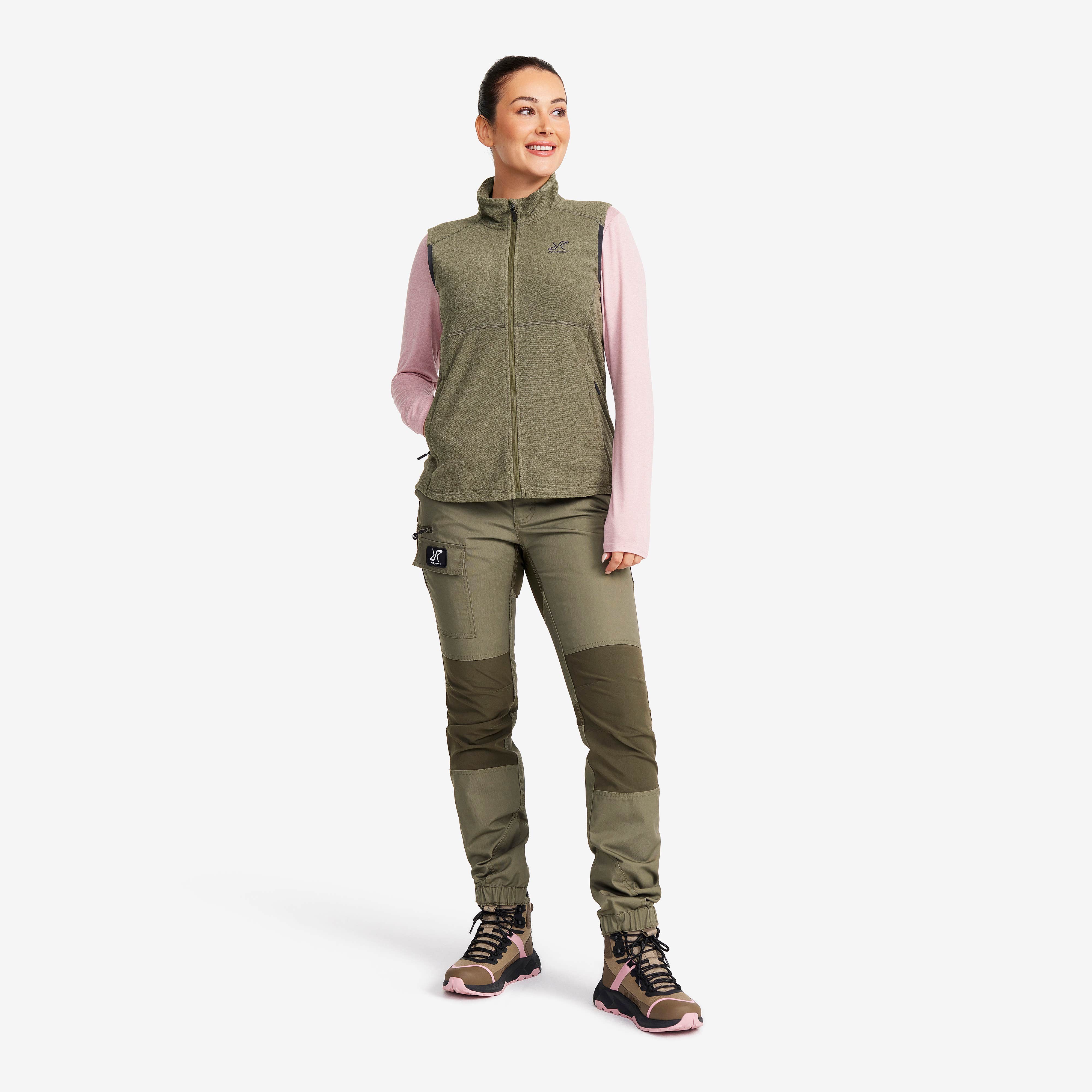 Essential Fleece Vest Dame Grape Leaf