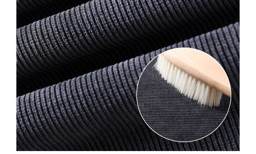 Shinsei - Elastische taille, effen chenille joggingbroek met knoopsluiting, losvallend (verschillende ontwerpen)