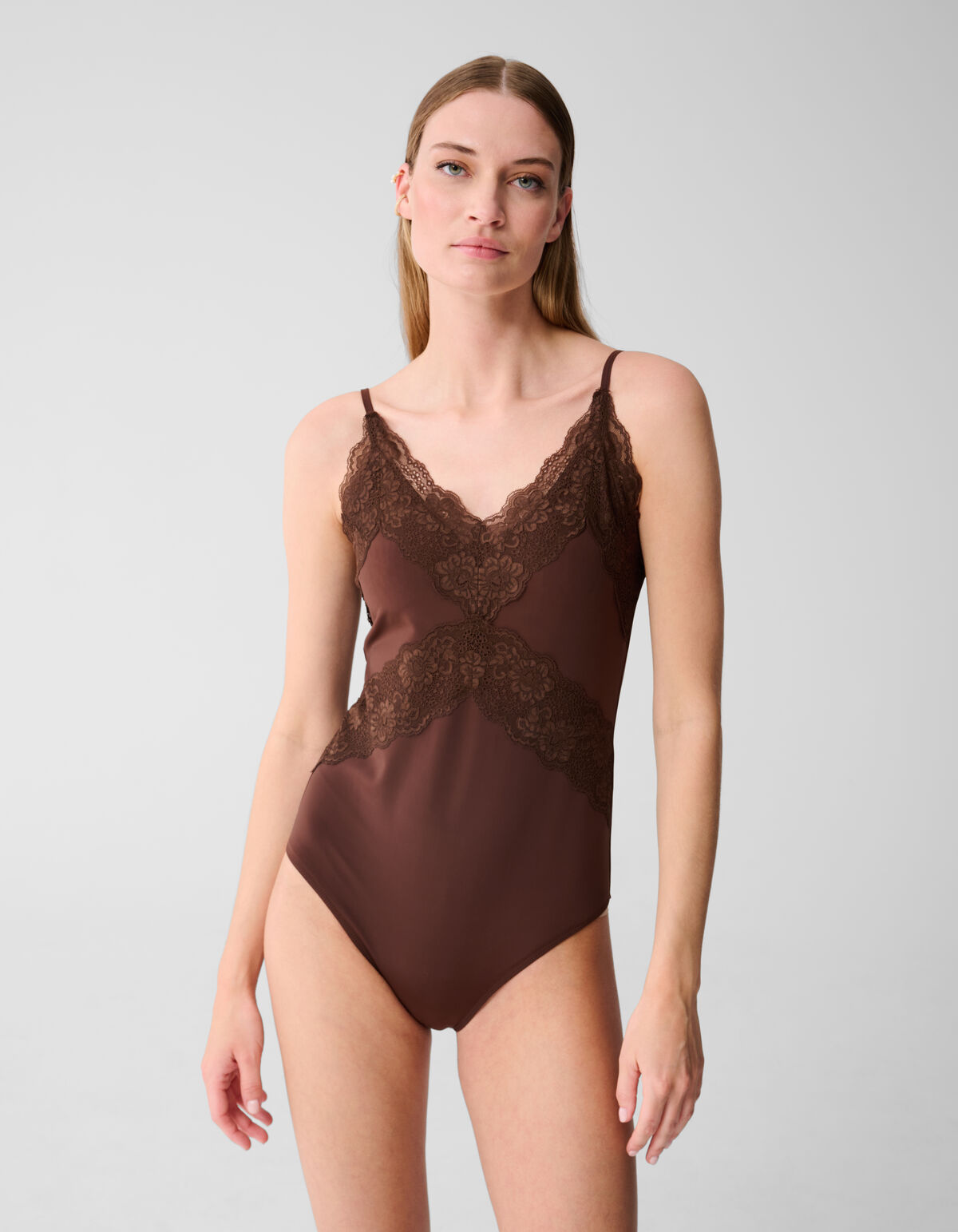 Kanten Body Donkerbruin