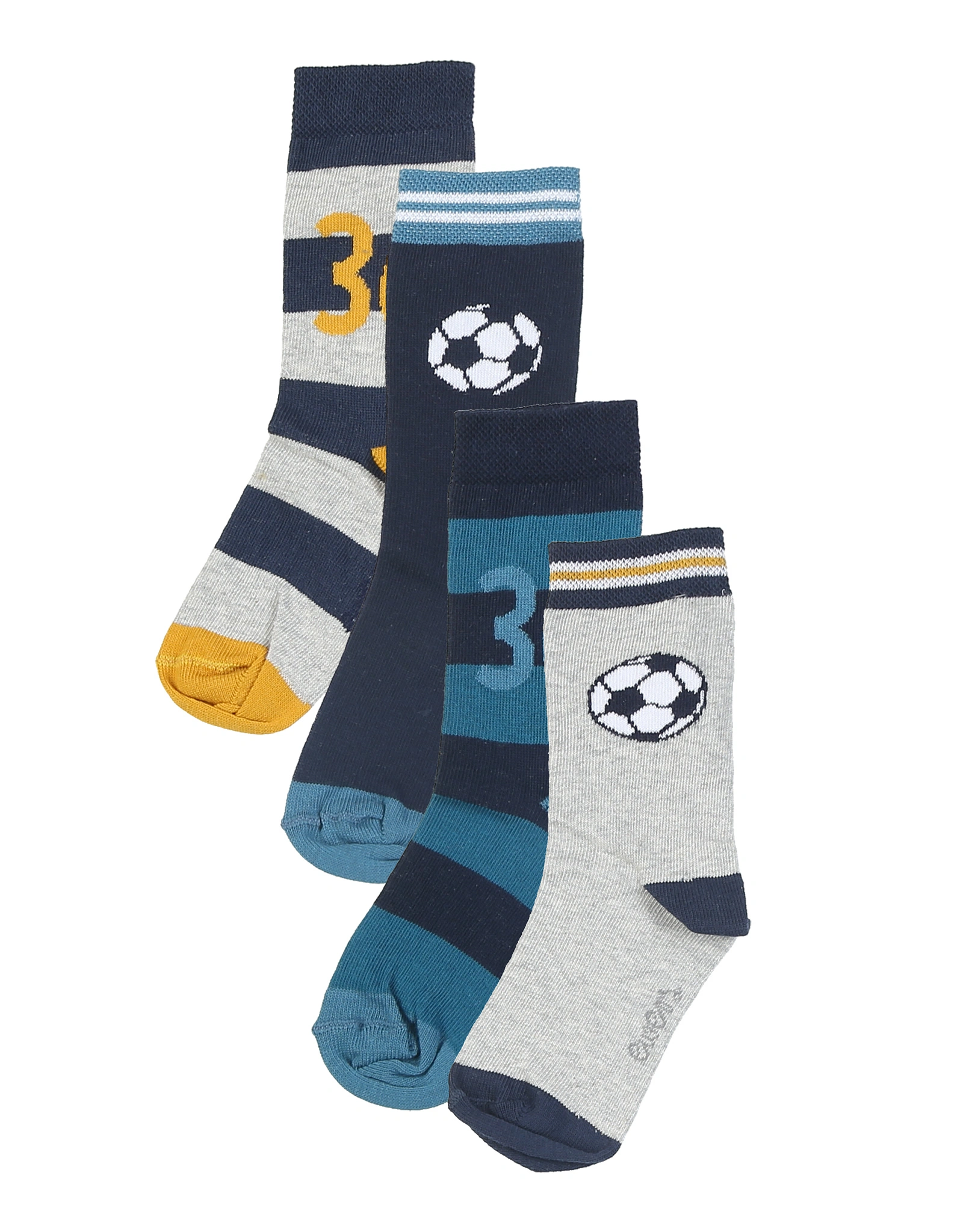 Söckchen FUßBALL 4er Pack in bunt