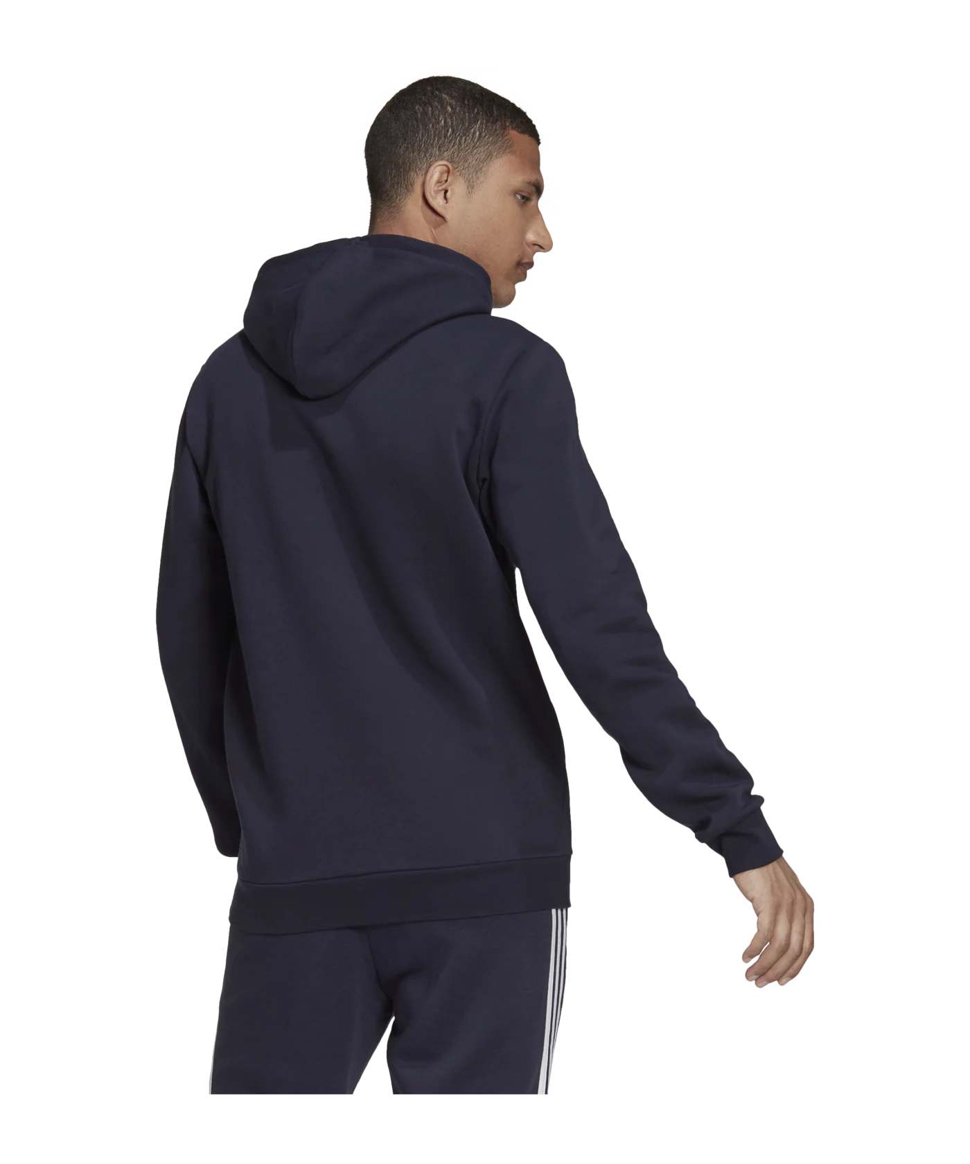 adidas Essentials Fleece Hoody Blau Weiss
