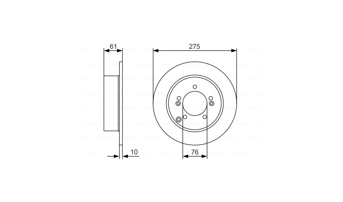 Bremseskive 275 x 10 mm