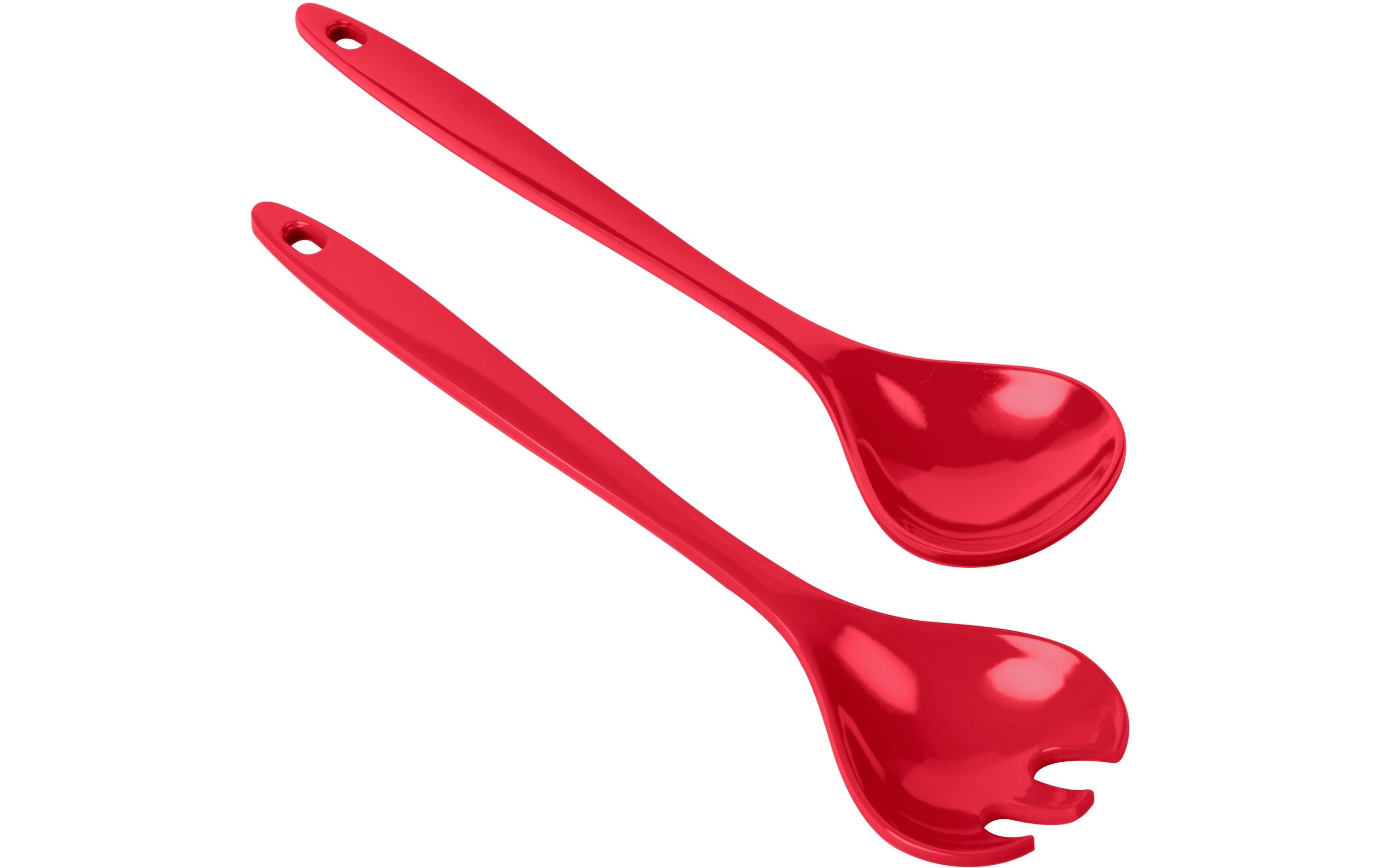 Salatbesteck RotSalatlöffel und -gabel