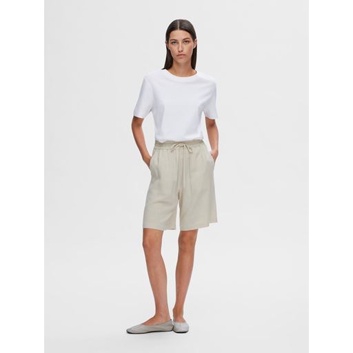 Selected Femme Viva Shorts, Sandshell, 40