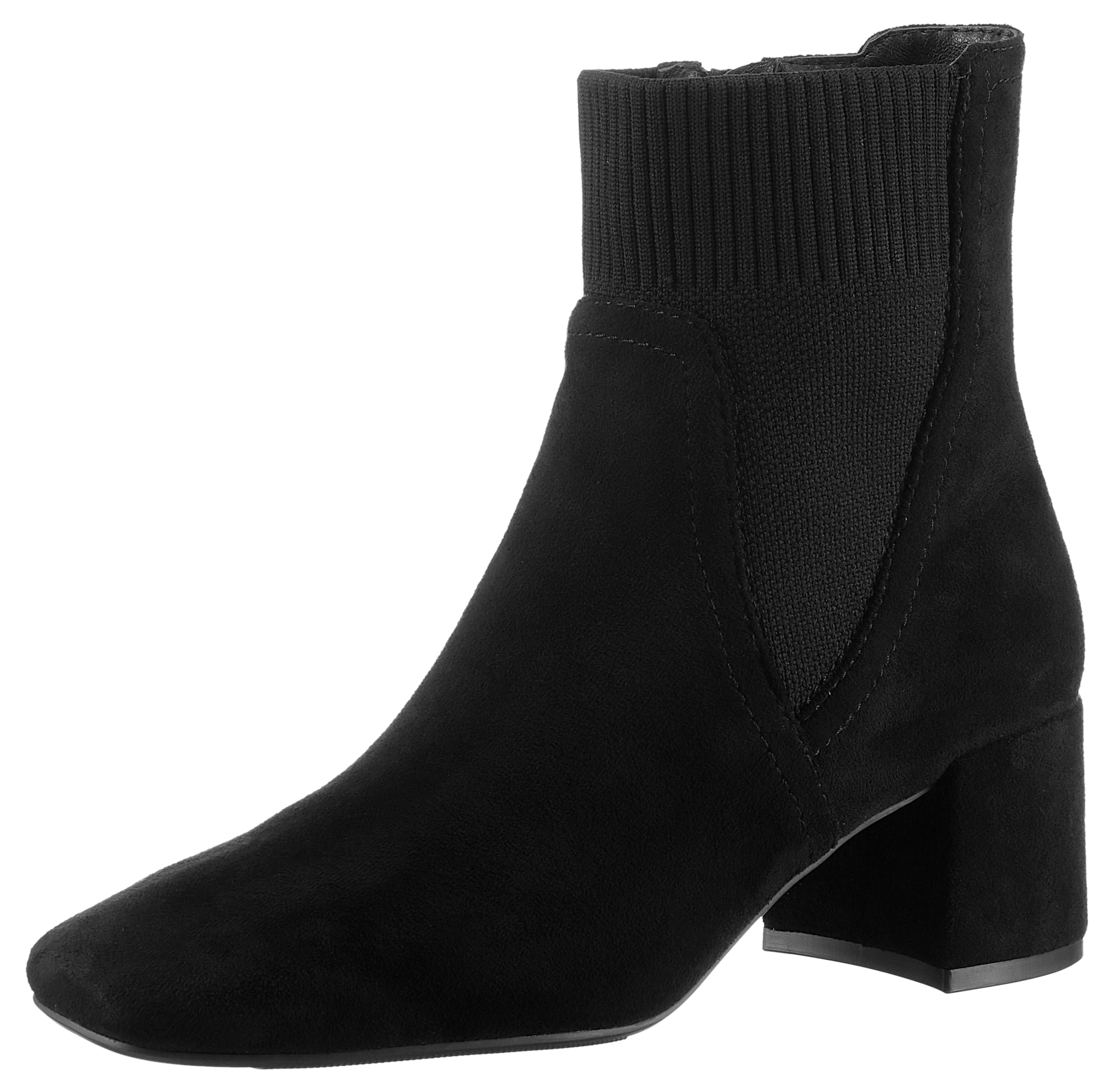 Aniston SHOES Stiefelette  , Blockabsatz, Karreeform, mit Strick-Einsatz - NEUE KOLLEKTION