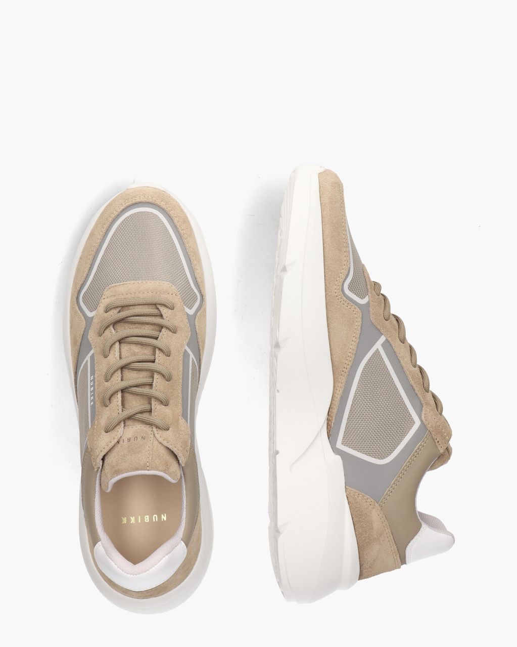 Nubikk Roque Road Curl Beige Herensneakers