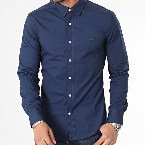Chemise Manches Longues Slim 86625 Bleu Marine
