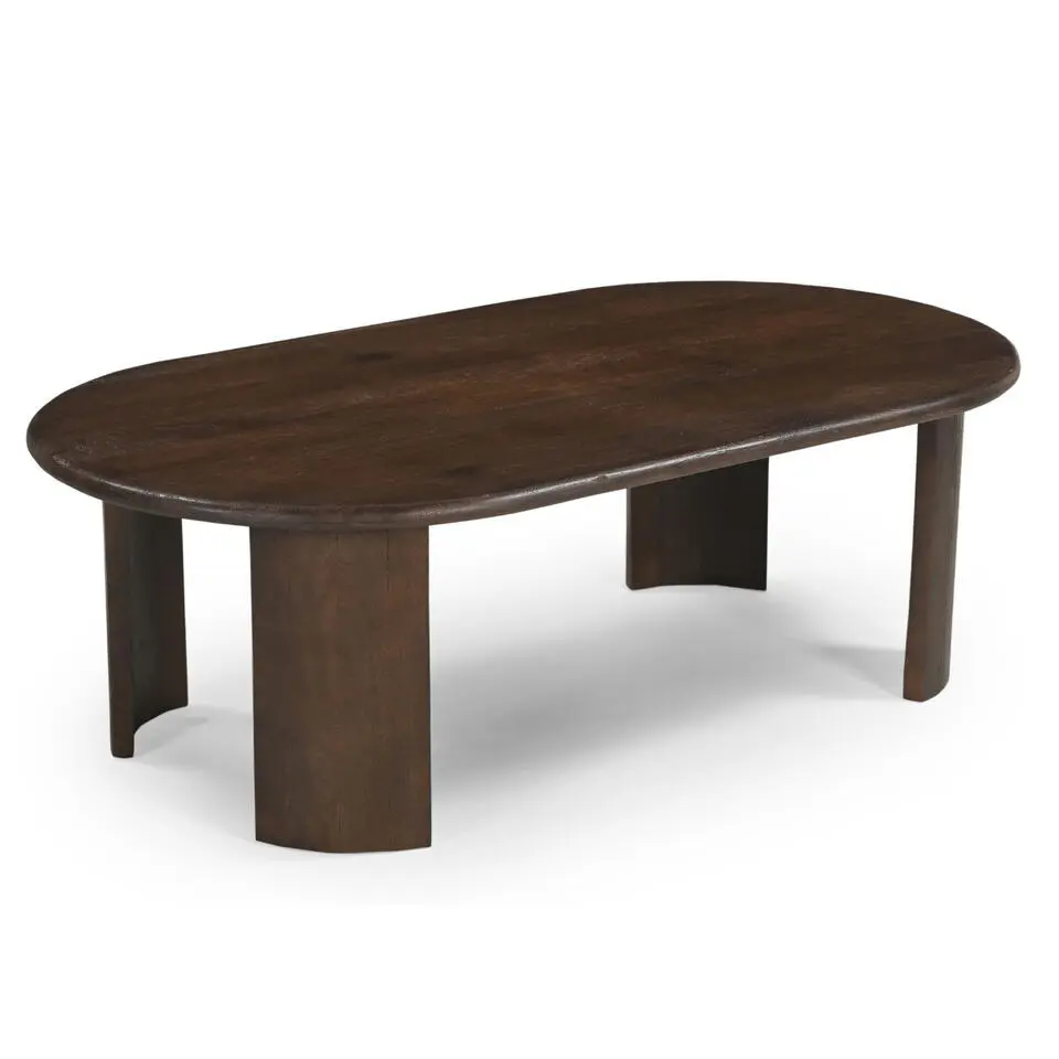 Salontafel Ovaal 120cm - Bruin Mangohout - Maikel