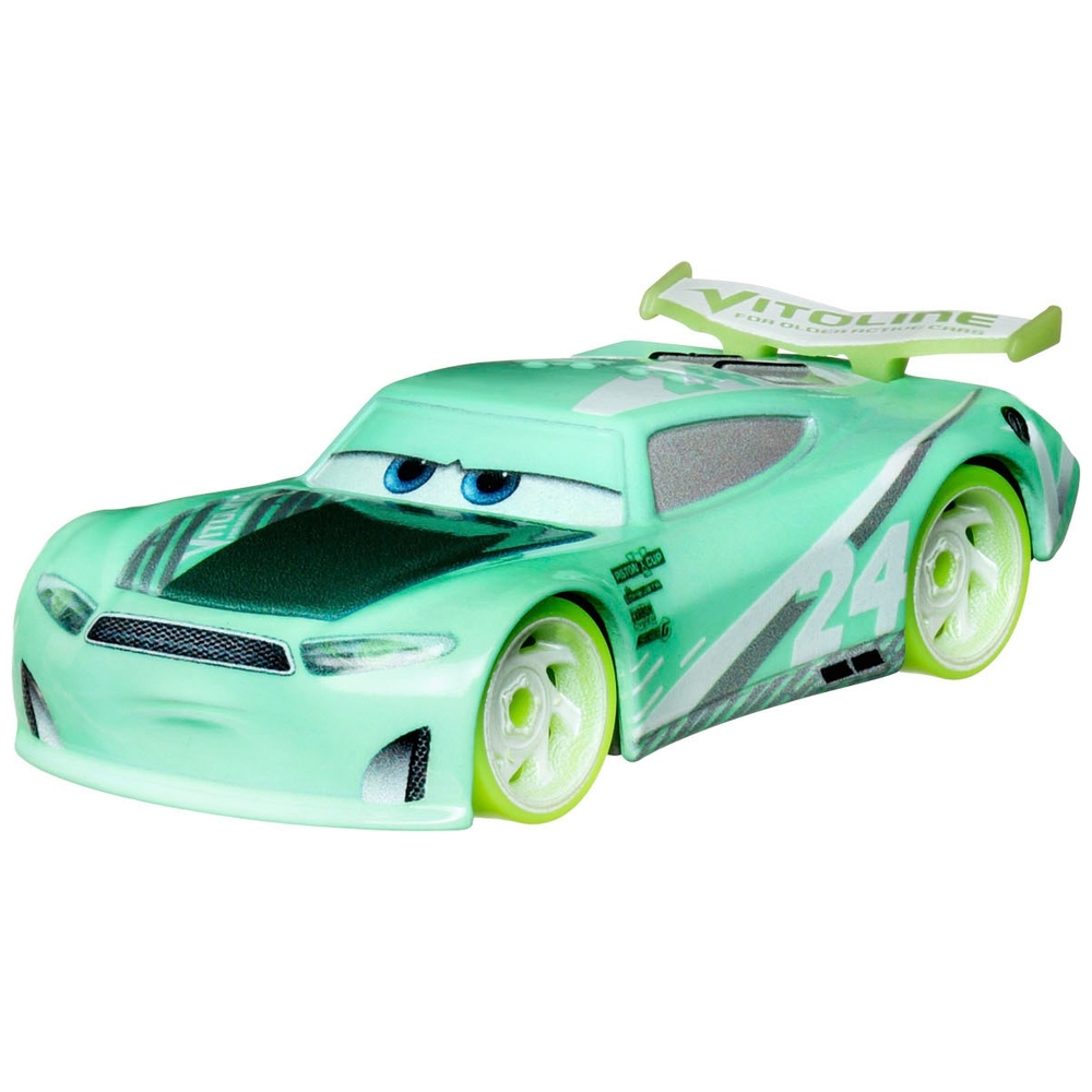 Pixar Cars Glow Racers 1:55 Chase Racelott Die-Cast Fahrzeug