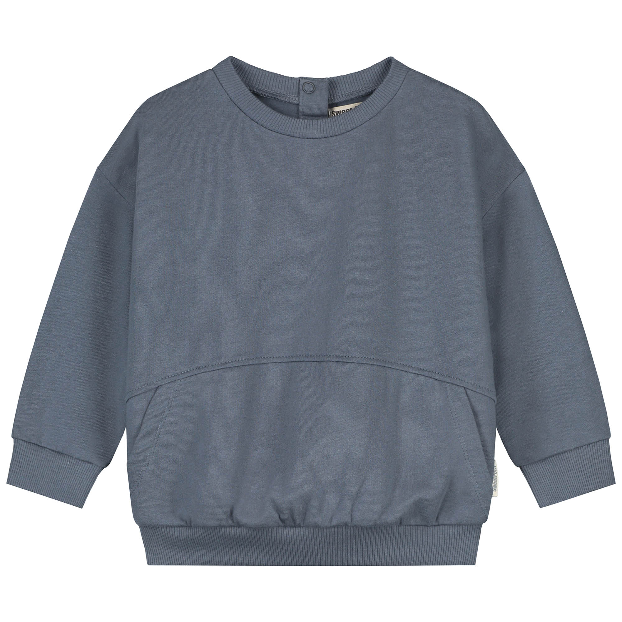 Sweet Petit baby sweater Cas lange mouwen effen blauw
