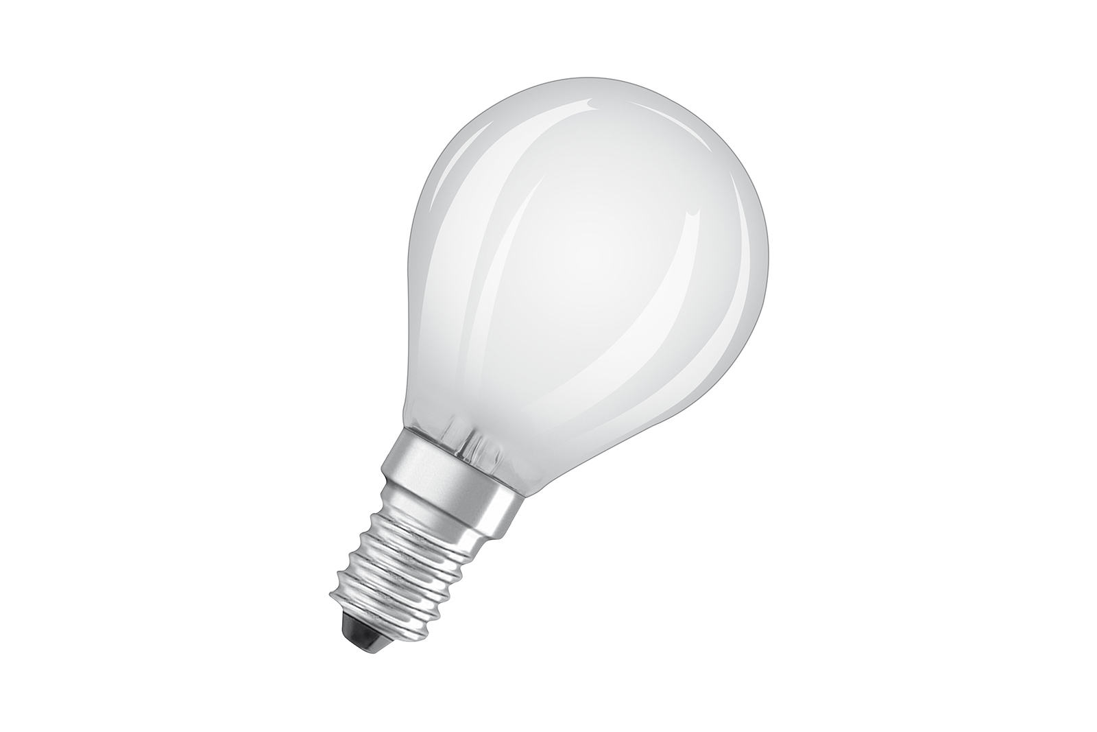 Illum LED-lyspære E14 Matt hvitt glass med E14-sokkel og varmhvitt lys. Ikke dimbar.