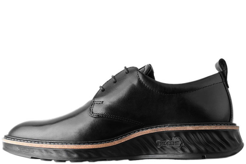 ECCO ST. 1 HYBRID SKO I SORT LÆDER