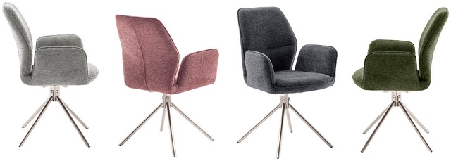MCA furniture Esszimmerstuhl »GREYTON« () (2er-Set), drehbar 180°, Belastbarkeit 120 kg, Sitzhöhe ca. 50 cm