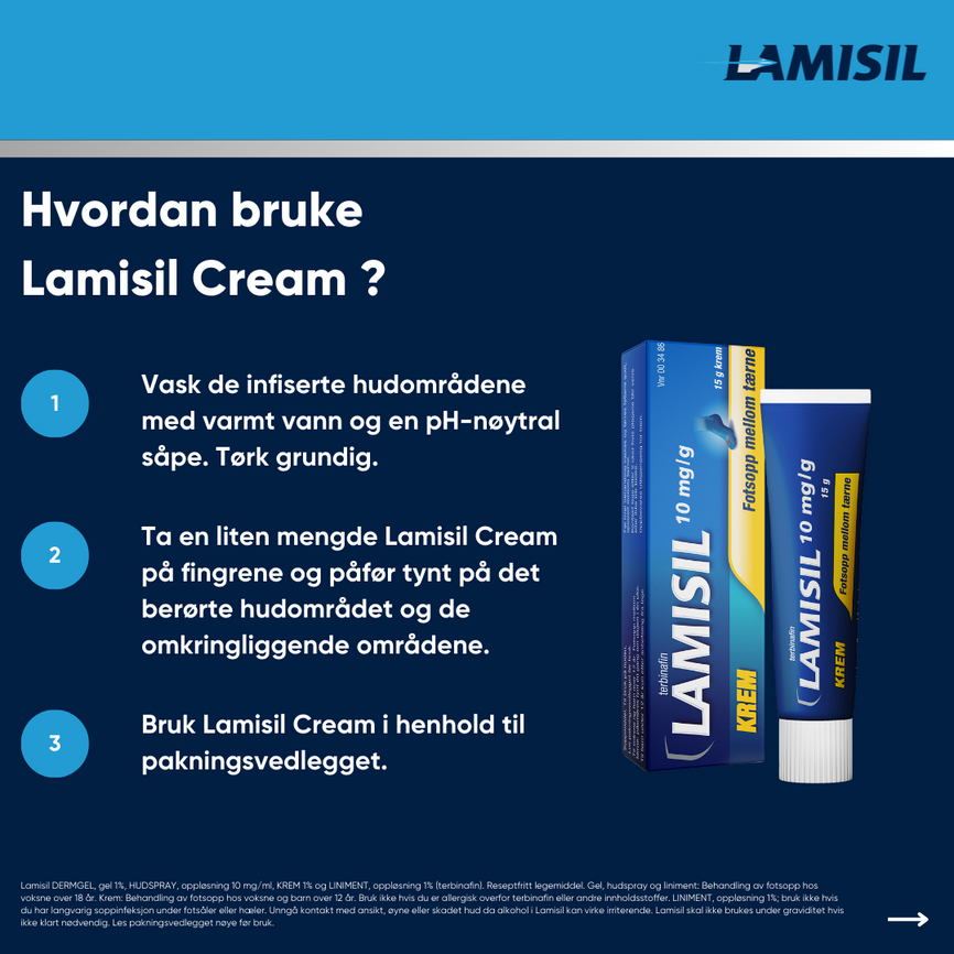 Lamisil krem 1% (tube), 15g