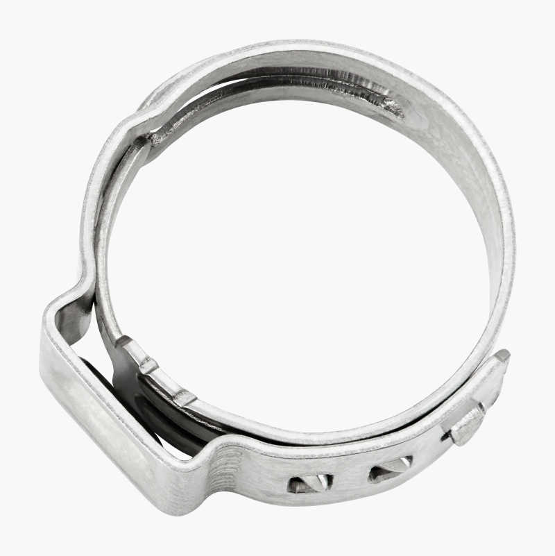 Slangeklemme, rustfritt, 1-ørede, 7,0–8,7 mm, 5 stk.