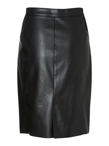Vero Moda Lederimitatrock »VMBUTTERSIA HW COATED SKIRT NOOS«