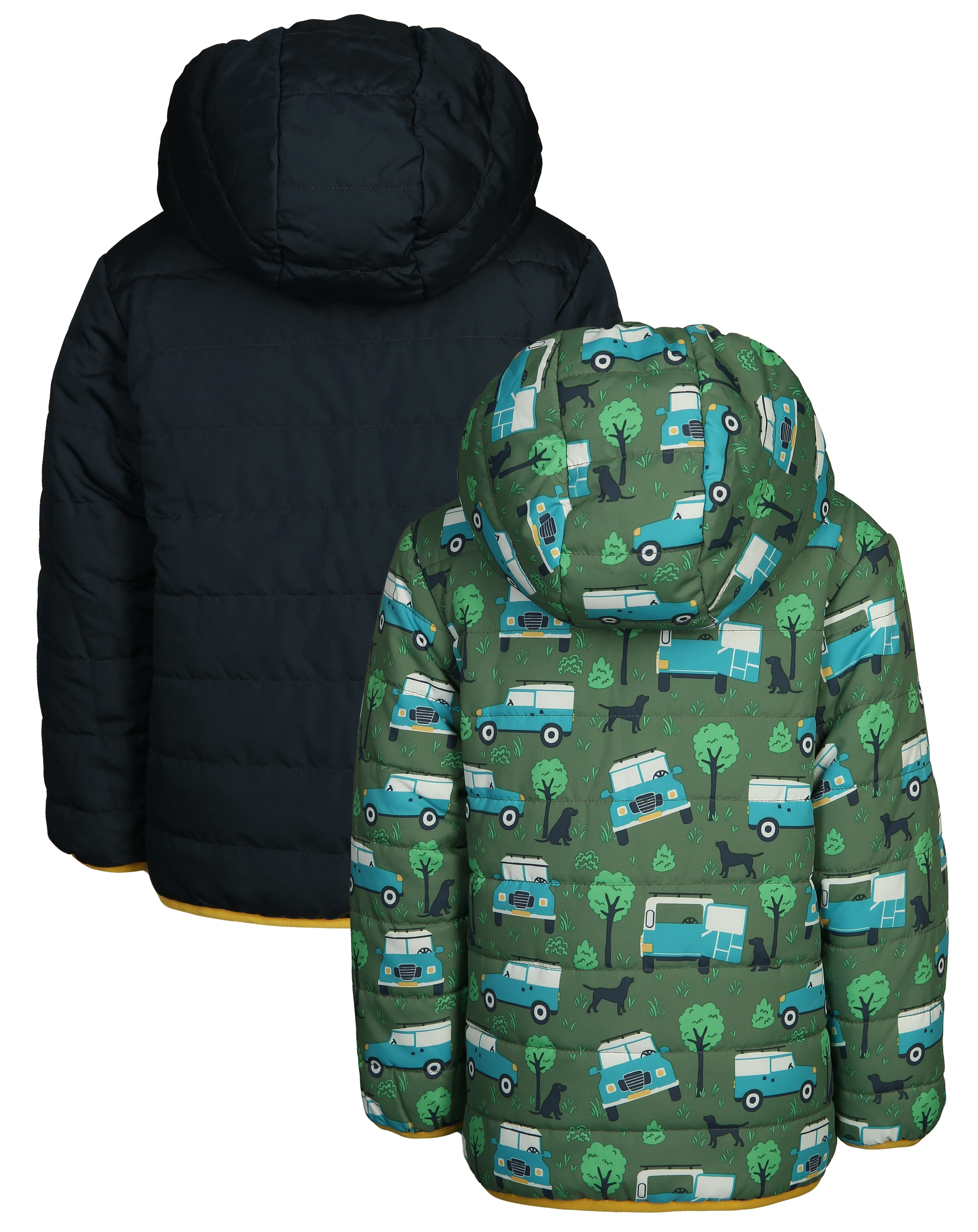 Steppjacke TOASTY - OFF ROAD zum Wenden in khaki/navy