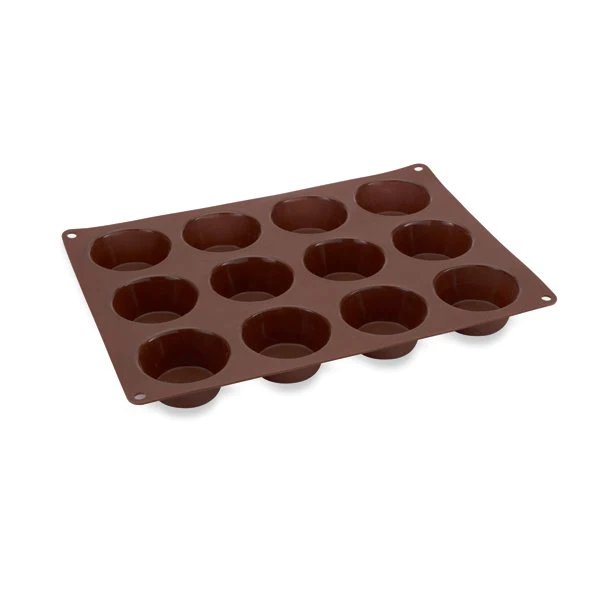 Flexi' plaque silicone 12 muffins Mathon