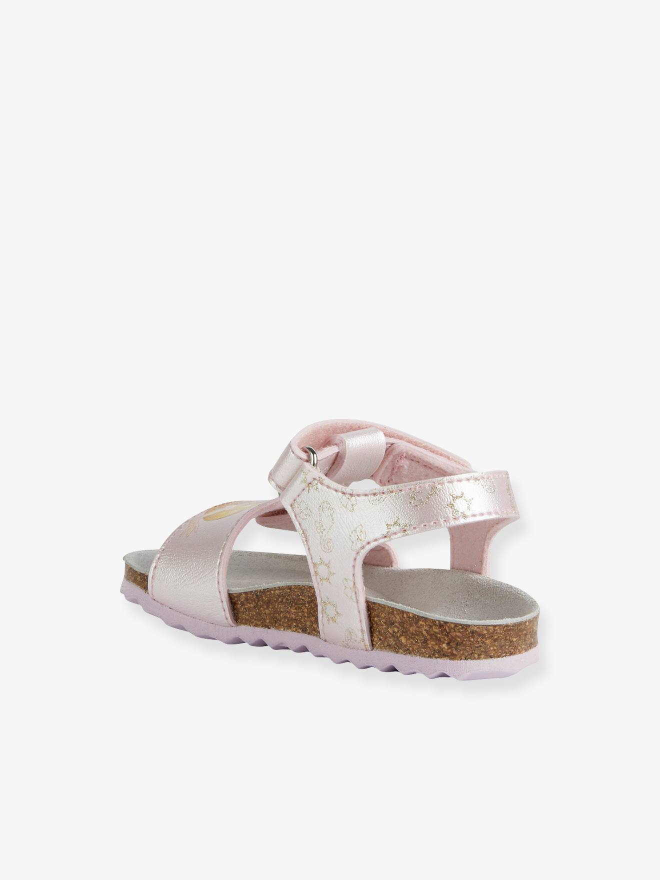 Sandálias infantis BS. Chalki GC GEOX®, rosa claro, lisas