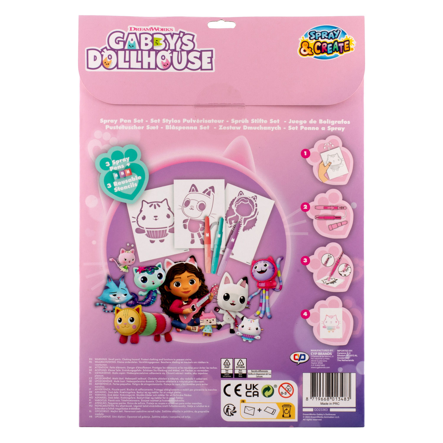 Gabby's Poppenhuis Blaaspennen Set