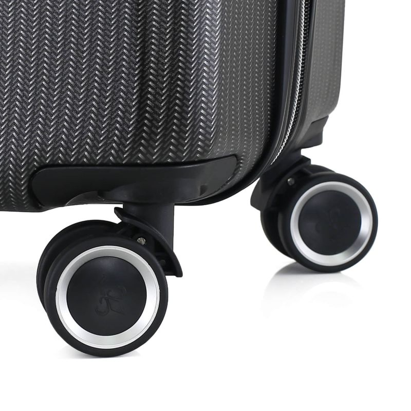 Lot de 3 valises rigides 379 Extensibles 55, 66 et 76 cm Noir