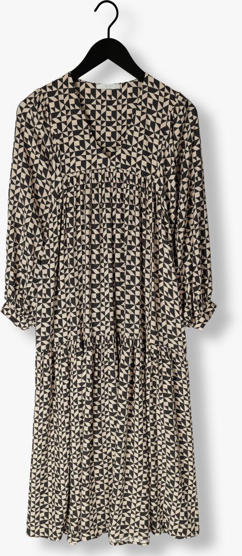 BY-BAR zwarte by-bar maxi jurk hayley graphic dress