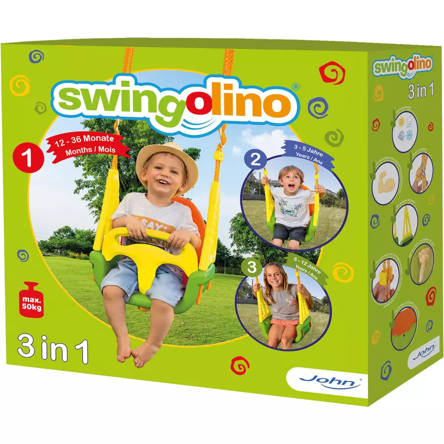 beluga Baby- und Kinderschaukel Swingolino 3 in 1 grüngelb
