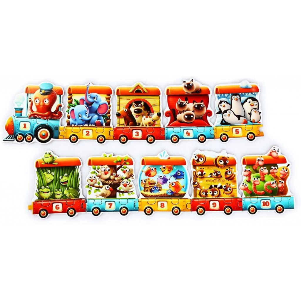 Puzzlika : Puzzle Éducatif Train