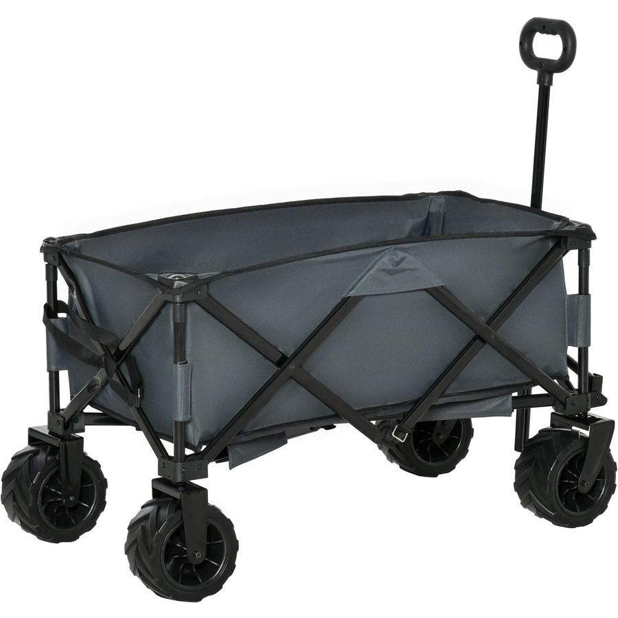 Outsunny Gerätewagen Geräumiges Design, das bis zu 70 kg tragen kann dunkelgrau