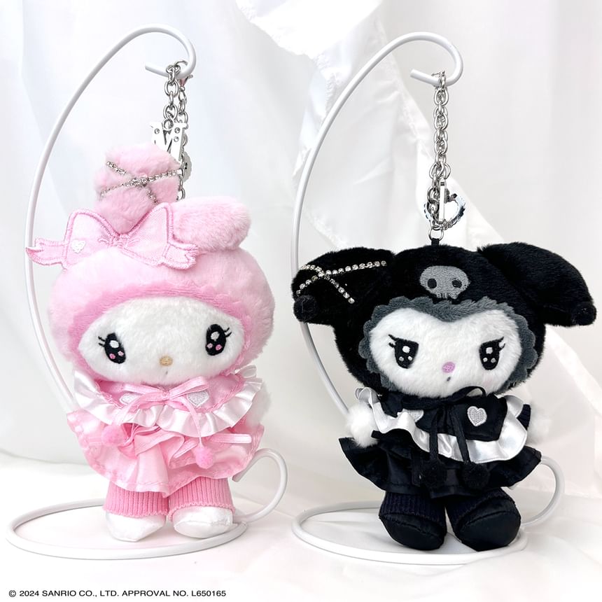 SHOBIDO - My Melody / Kuromi knuffel & alfabet bedel sleutelhanger (Twin Idol serie)