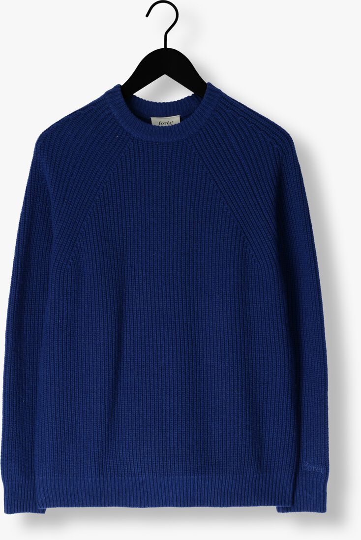 donkerblauwe forét trui delta wool knit