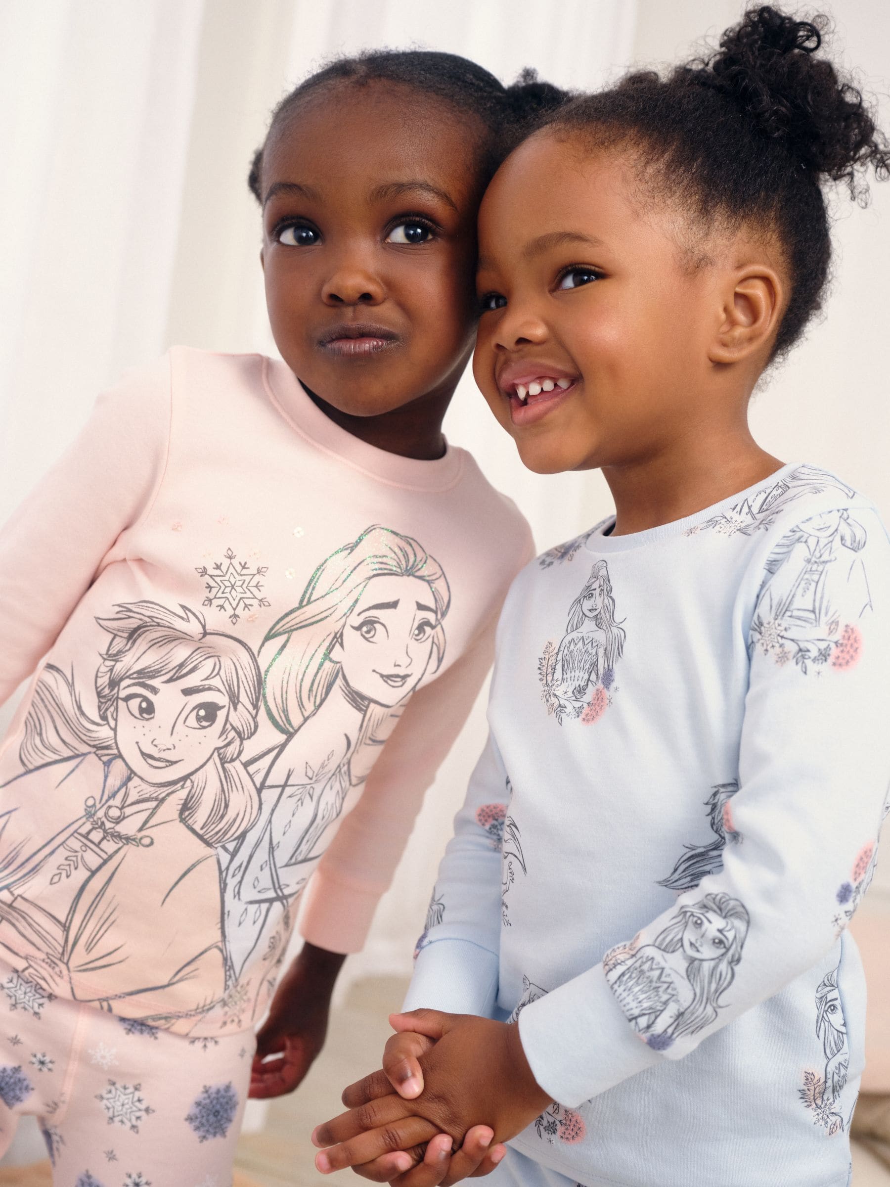Roze/blauw - Verpakking van 2 Disney Frozen knusse pyjama's (9mnd -10jr)