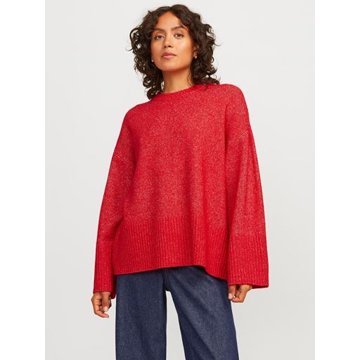 JJXX Ollie Oversize Striktrøje, Racing Red, S