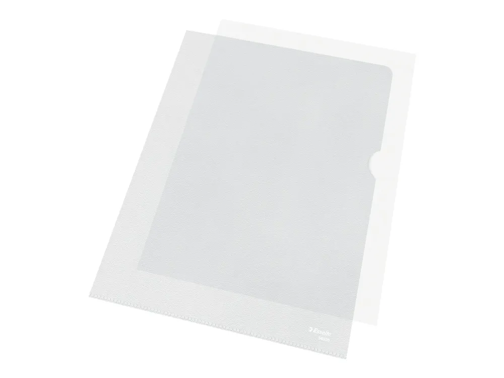 Plastomslag Esselte A4 klar 115my - (10 stk.)
