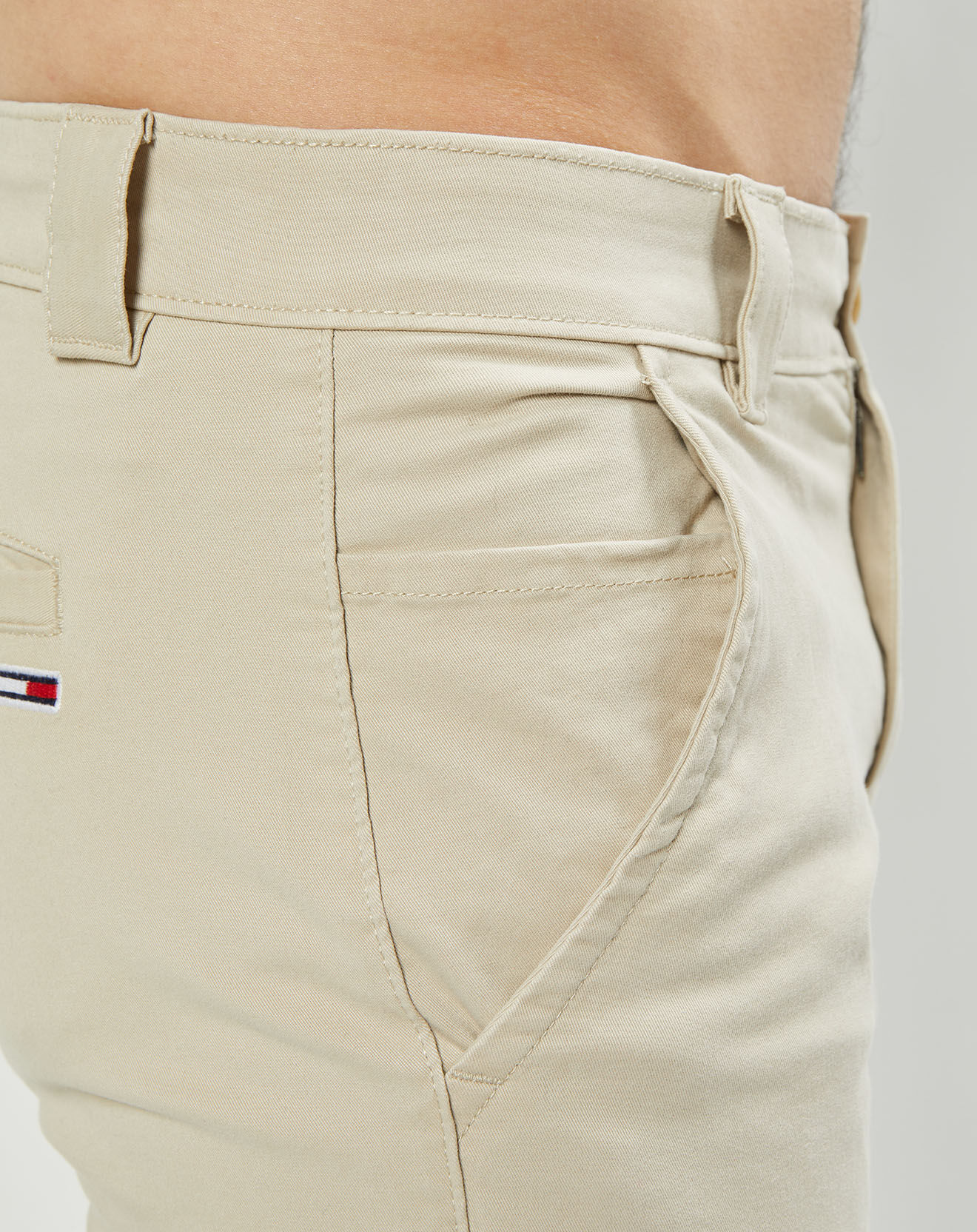 Tommy Jeans Pantalon chino Scanton beige clair