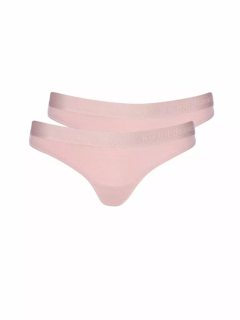 ORGANIC BASICS Strings 2-er Pkg. rosa