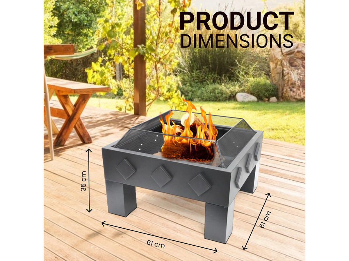 Heat Outdoor Living Kvadrat vuurschaal