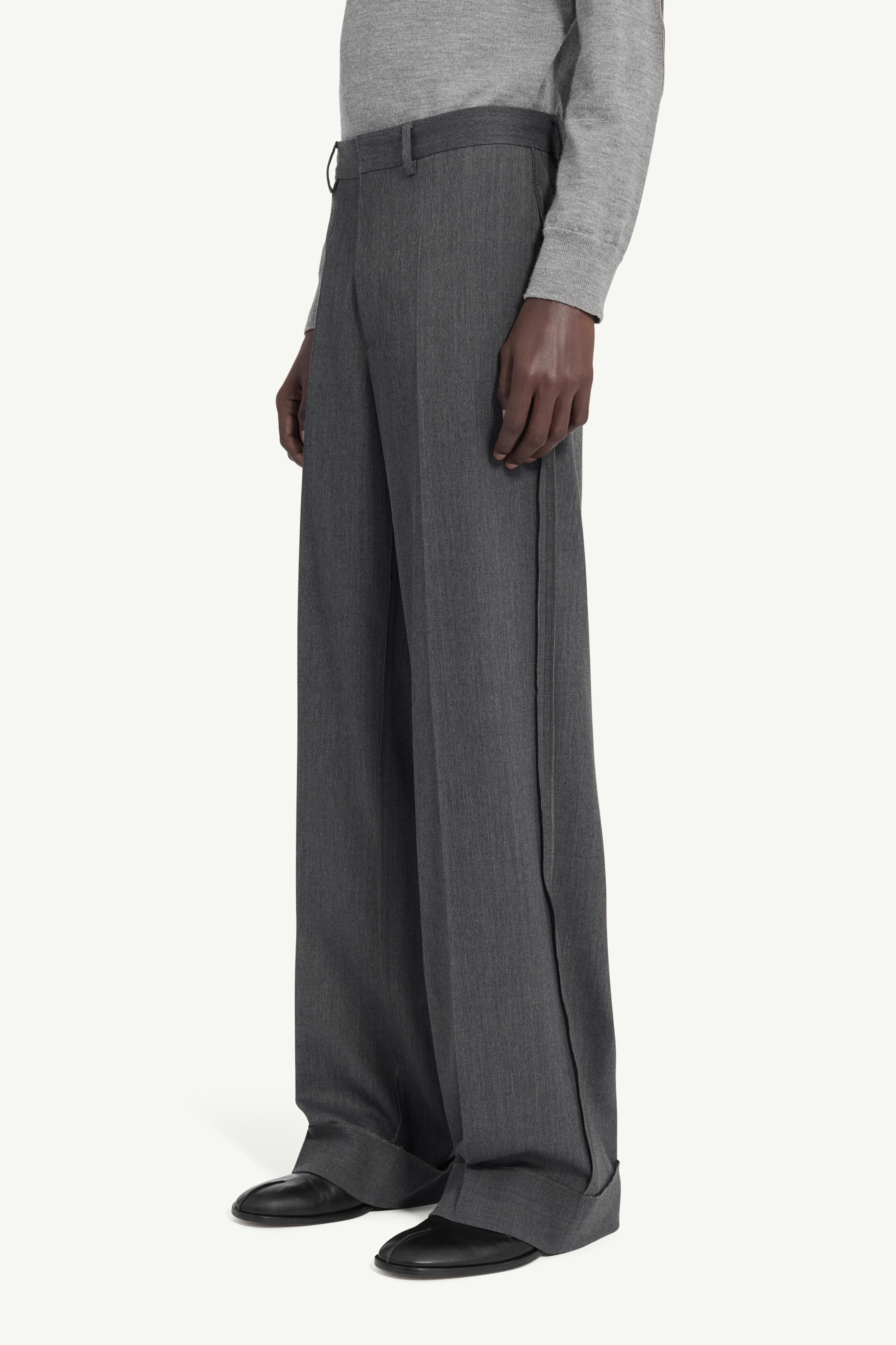 Pantalon ajusté en mélange de laine pour homme | MM6