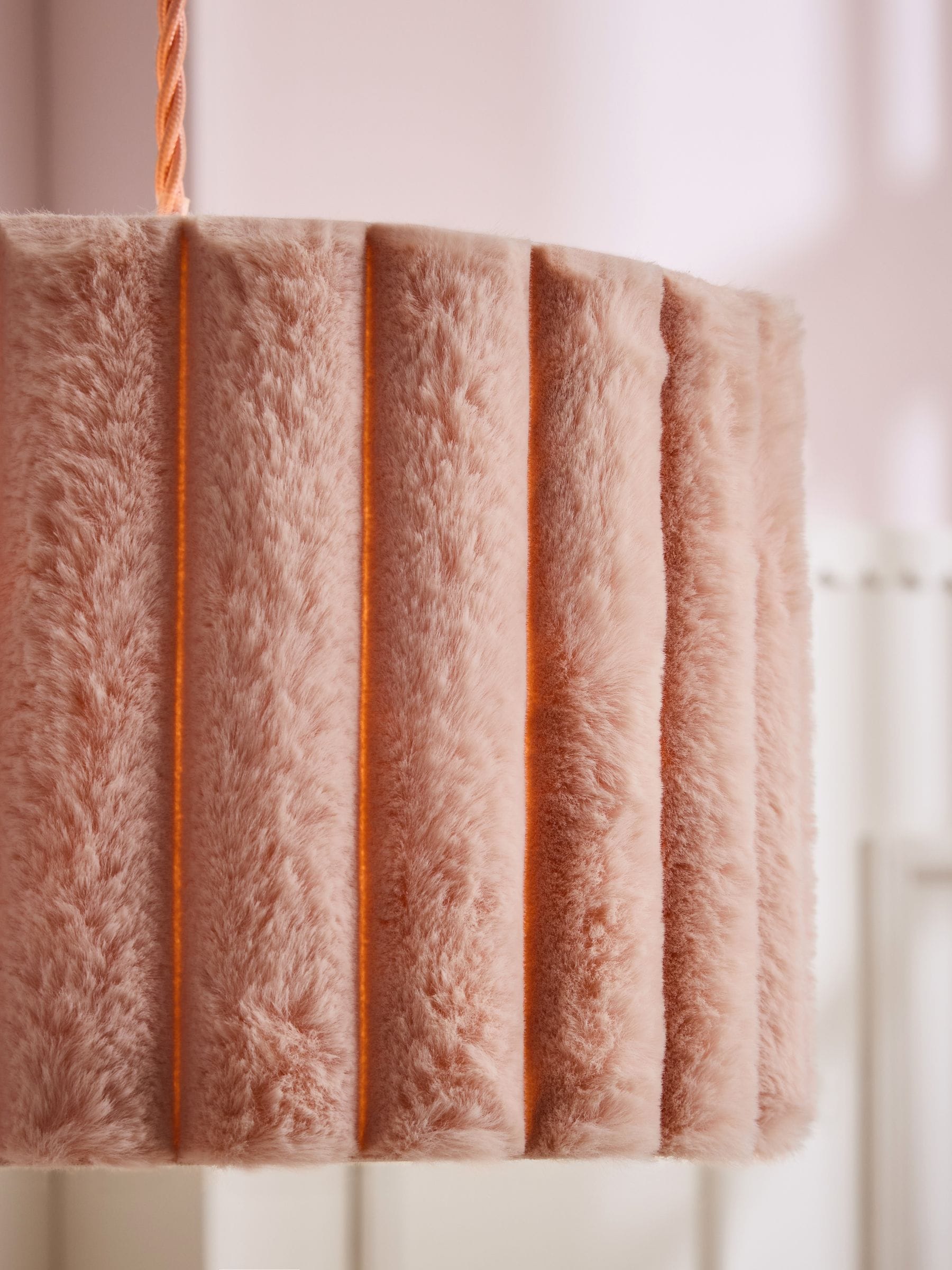 Faux Fur Easy Fit Pendant Lamp Shade