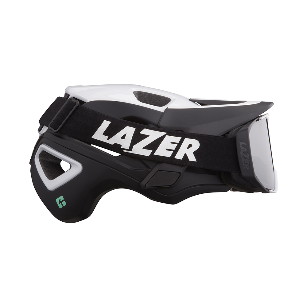 Lazer Jackal Kineticore MTB Hjelm Sort/Hvid