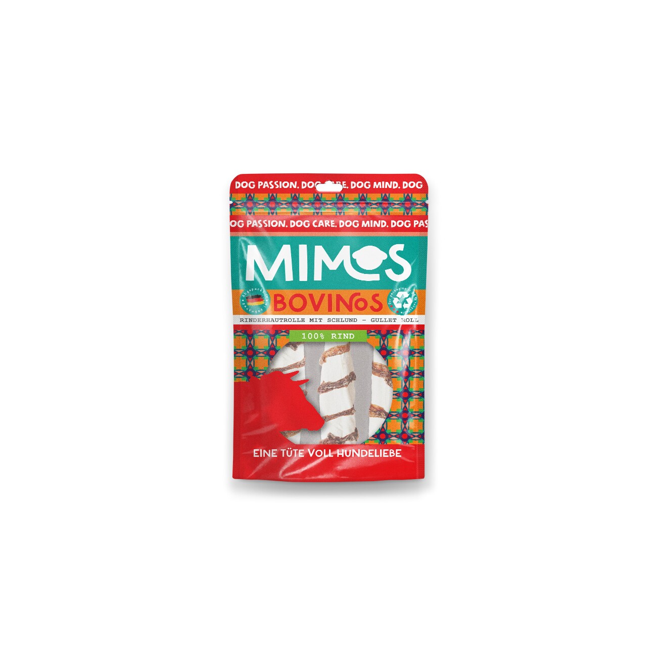 Mimos Rinderhautrolle mit Schlund 20cm, 2 Stück