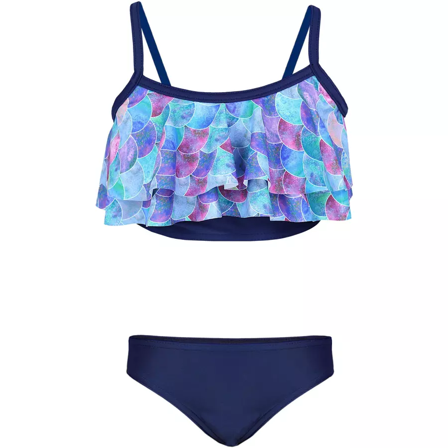 Aquarti Mädchen Bikini Set Zweiteilig Bikinislip Bustier rosalila