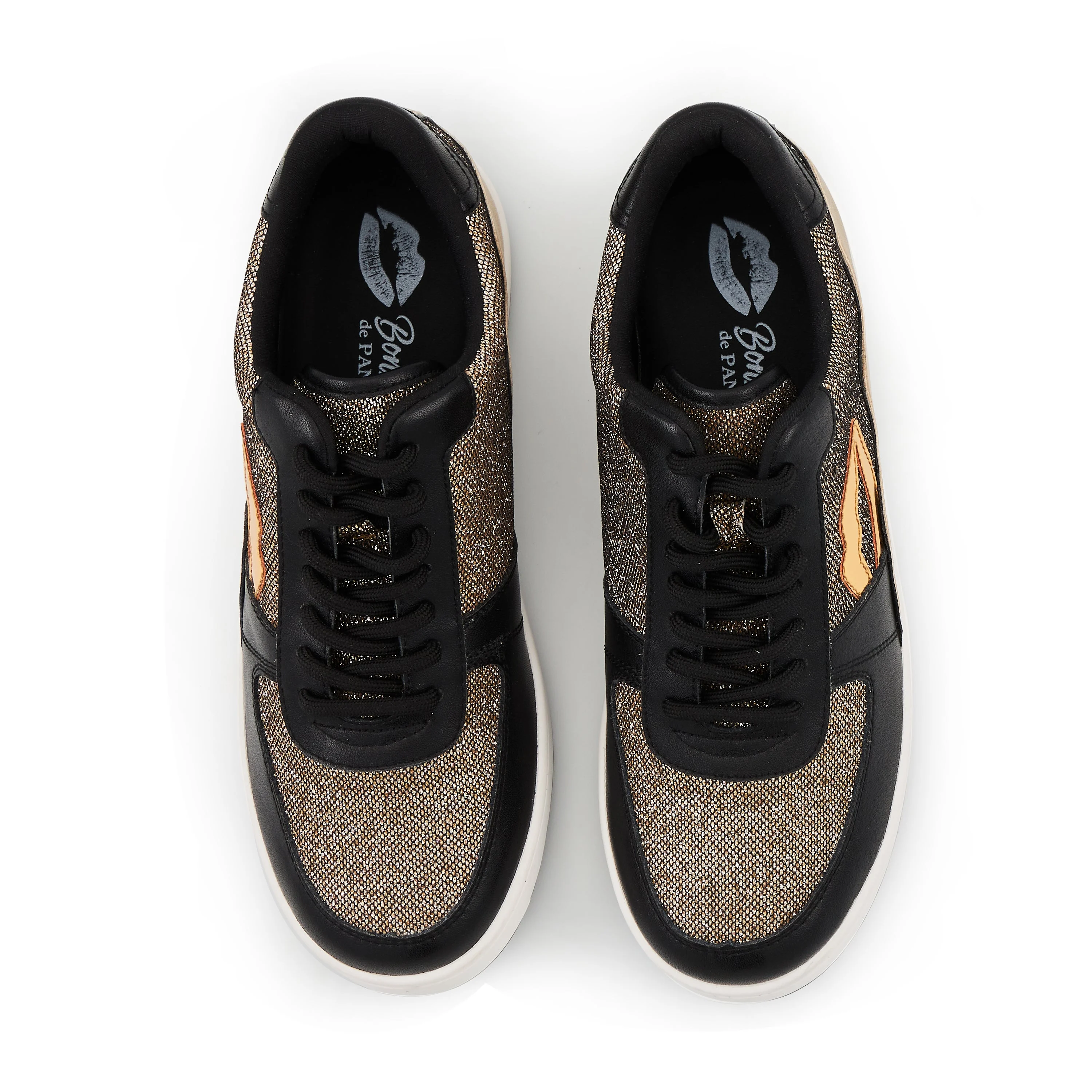 LOULOU PARTY - Sneakers en cuir | Doré